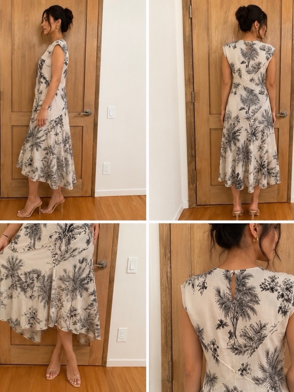 Antonio Melani 100% Cotton Tropical Print Asymmetrical– Made in Morocco - Picture 2 of 13